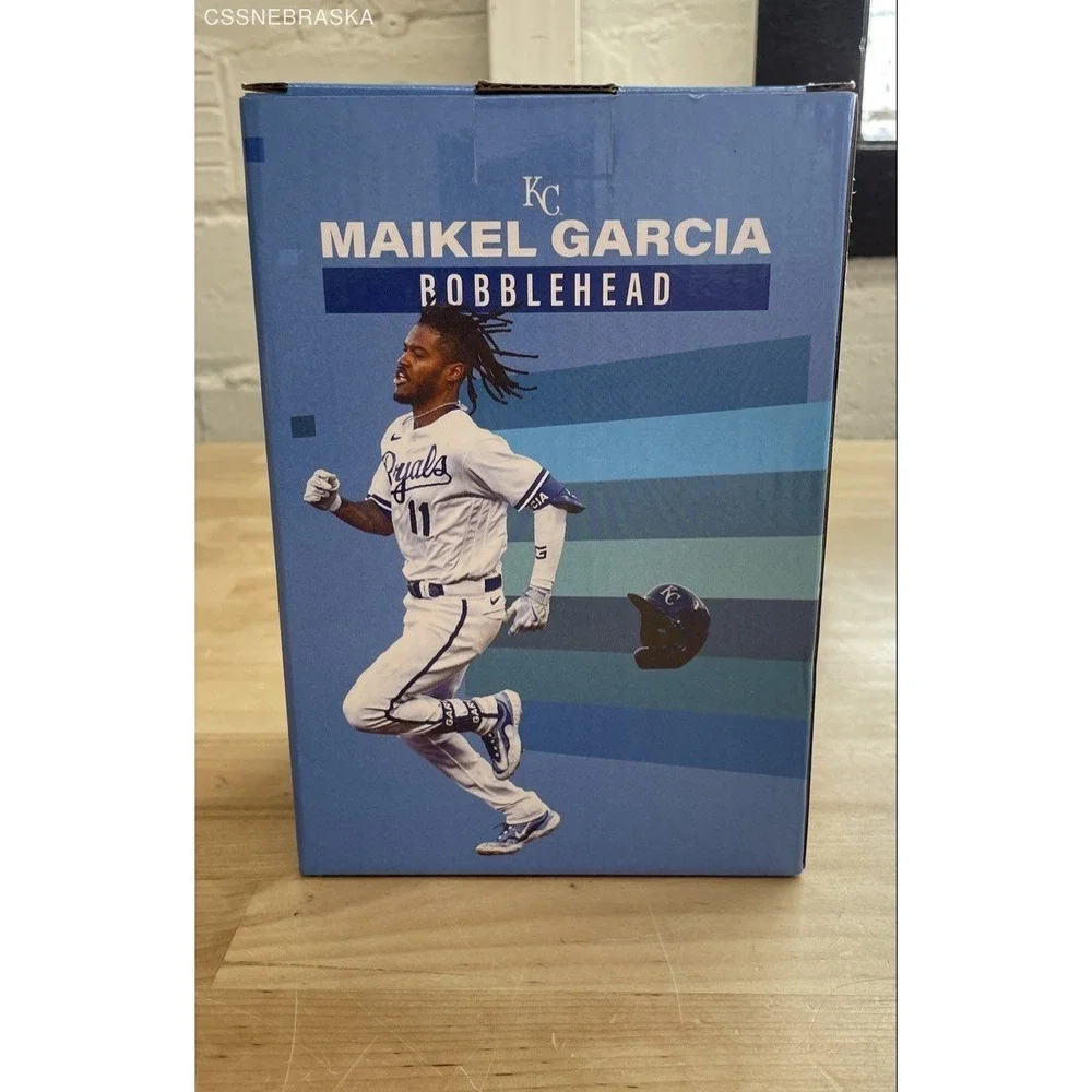 MLB Baseball Bobblehead Kansas City Royals Maikel Garcia Rookie Season With Box